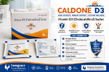  Pharma franchise in Gujarat - Femgrace Formulations	CALDONE D3 SACHET.jpeg	